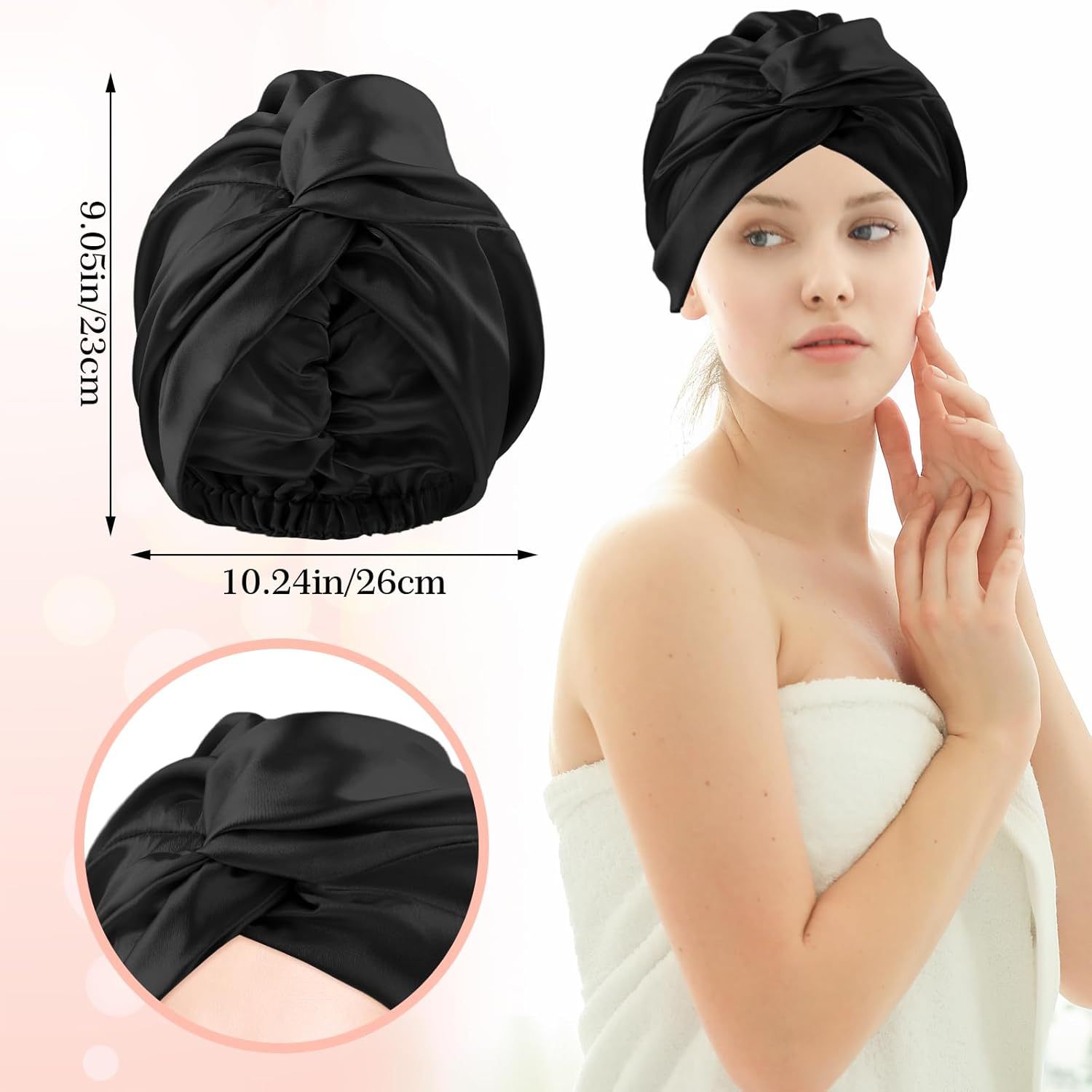 Fashion Satin Sleep Turban Soft Twist Knot Head Wrap